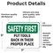 Signmission Safety Culture Sign, 7 in Width, Vinyl Decal, Rectangle OS-2PACK-SF-D-57-L-10848 - alternate 2
